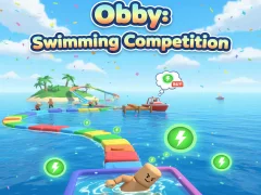 Juego Obby: competición de natación en línea