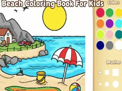 Juego Libro para colorear de playa para niños en línea Juego Libro para colorear de playa para niños en línea