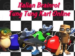 Juego Italiano Brainrot Tung Tung Kart en línea en línea