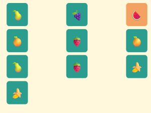 Juego Memoria de fruta simple en línea