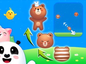 Juego Merge de animales: tirador de burbujas en línea