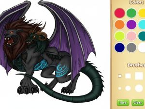 Juego Libro para colorear de la quimera dragón en línea
