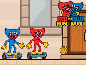 Juego Hugli Wugli rojo y azul en línea
