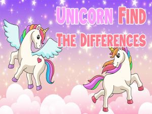 Juego Unicornio encuentra las diferencias en línea