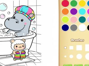 Juego Libro para colorear de amigos acogedores para niños en línea