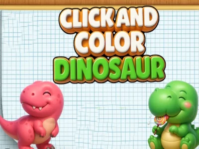 Juego Click And Colors Dinosaurios en línea