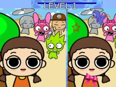 Juego Diferencia entre Sprunki y el juego del calamar en línea