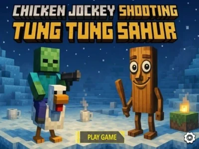 Juego Pollo Jockey Disparando Tung Tung Sahur en línea