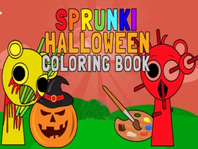 Juego Libro para colorear de Halloween Sprunki en línea Juego Libro para colorear de Halloween Sprunki en línea