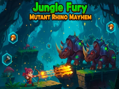 Juego Caos de rinocerontes mutantes de furia de la jungla en línea