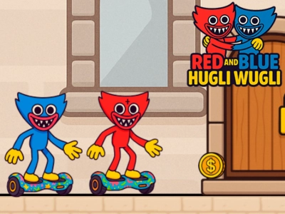 Juego Hugli Wugli rojo y azul en línea