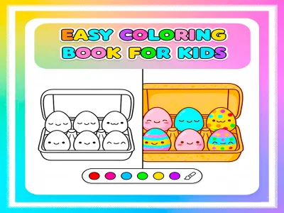 Juego Libro para colorear fácil para niños en línea