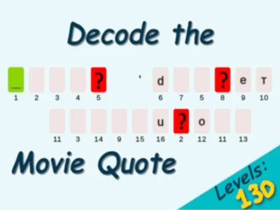 Juego Decodifica la cita de la película en línea