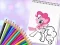 Juego Libro para colorear de pony cute en línea