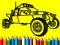 Juego Regreso a clases: Libro para colorear coches de rally en línea