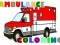 Juego Páginas para colorear camiones de ambulancia en línea