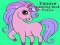Juego Libro para Colorear Unicornio Brillantina en línea
