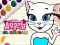 Juego Libro de Colorear de Talking Angela en línea