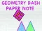 Juego Geometry Dash Nota de Papel en línea