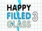 Juego Vaso Feliz Lleno 3 en línea