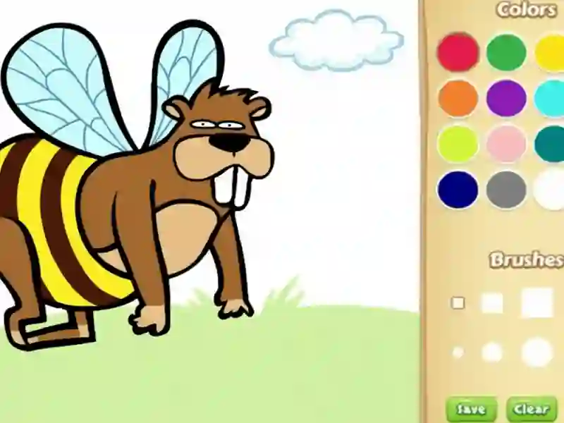 Juego Libro de colorear de animales divertidos para niños en línea