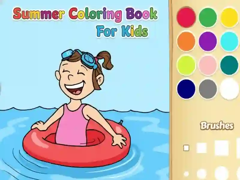 Juego Libro para colorear de verano para niños en línea Juego Libro para colorear de verano para niños en línea