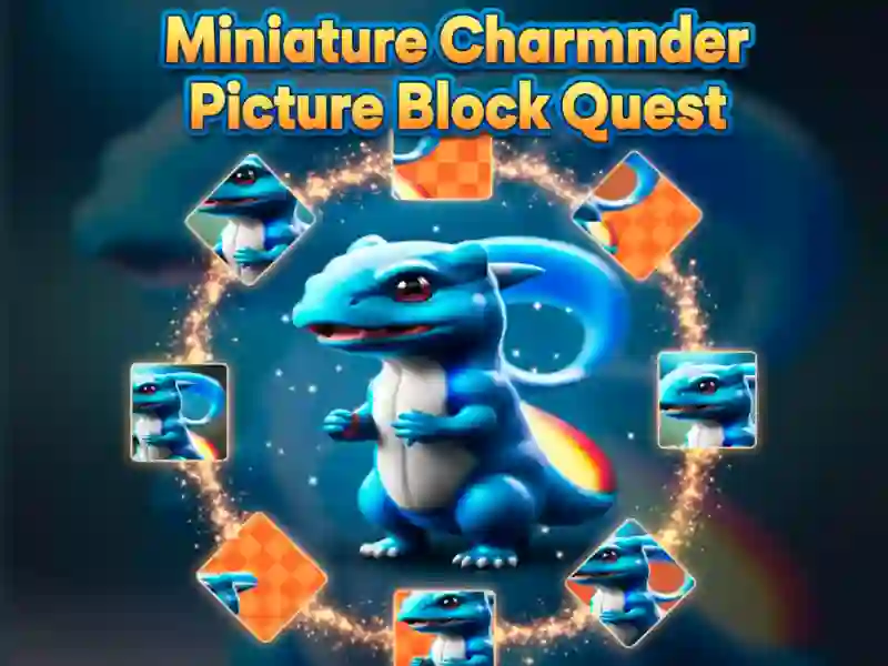 Juego Búsqueda de bloques de imágenes de Charmander en miniatura en línea