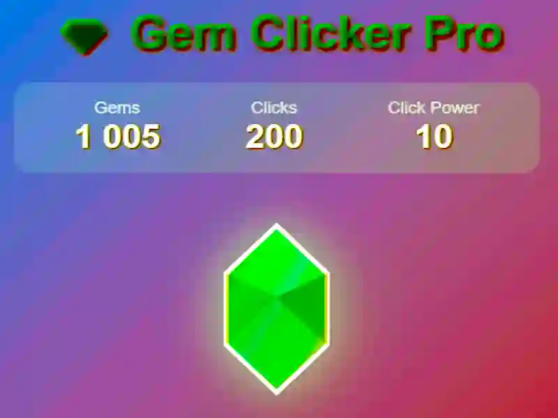 Juego Gema clicker pro en línea Juego Gema clicker pro en línea