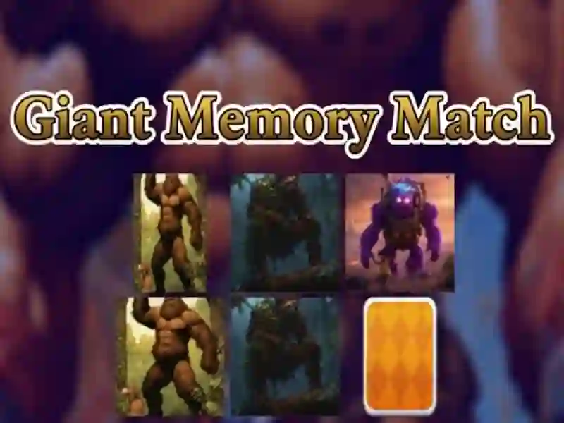 Juego Partido de memoria gigante en línea