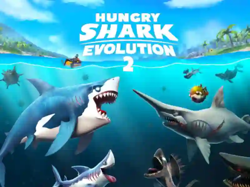 Juego Evolución de tiburones hambriento 2 en línea Juego Evolución de tiburones hambriento 2 en línea