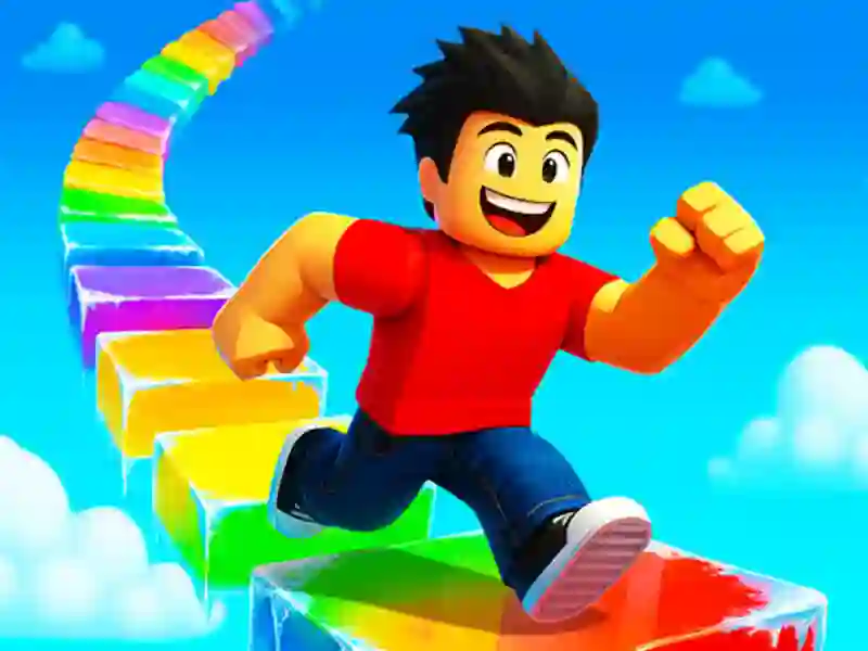 Juego Torre del arco iris de Obby en línea