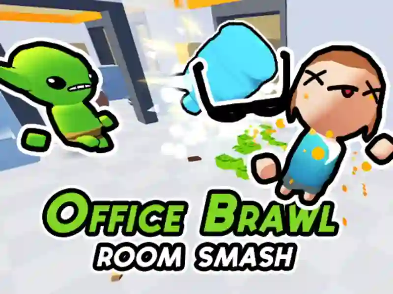 Juego Smash de la sala de pelea de la oficina en línea