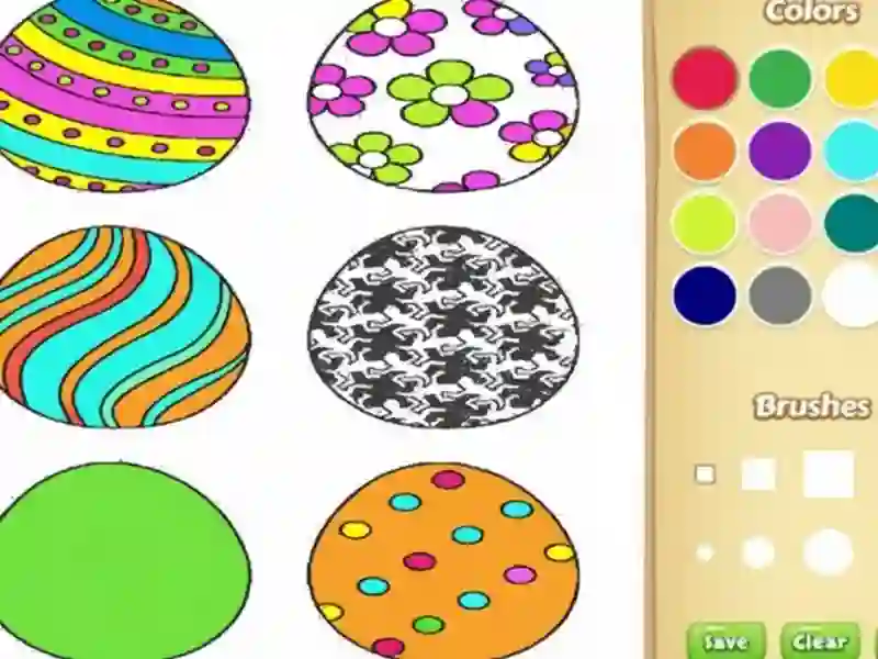 Juego Libro para colorear de huevos de Pascua para niños en línea