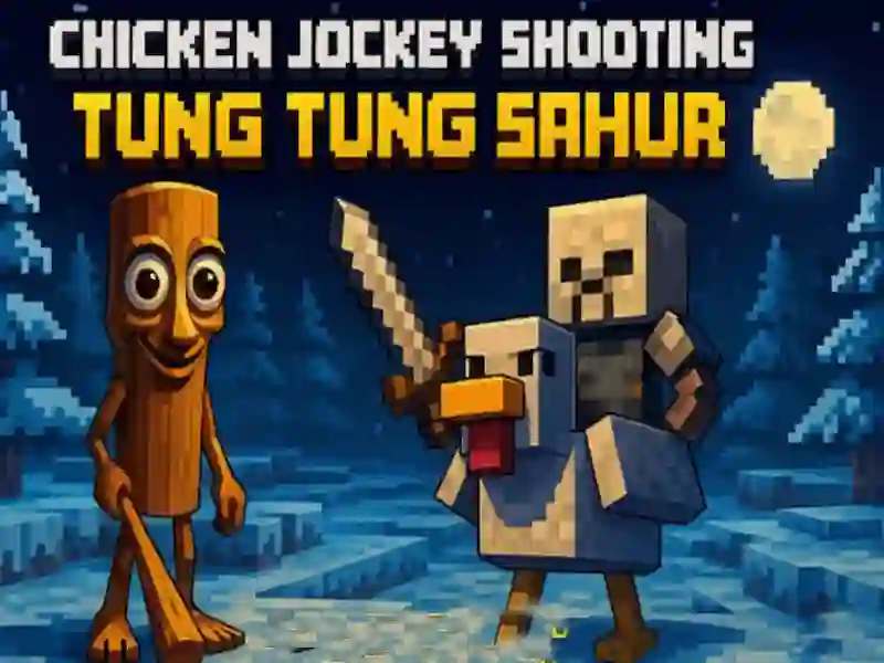 Juego Chicken Jockey disparando Tung Tung Sahur en línea