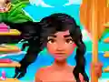 Juego Princesa polinesia: cortes de pelo reales en línea