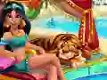 Juego Princesa árabe en la piscina en línea