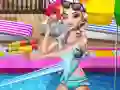Juego Fiesta en la piscina de las hermanas en línea
