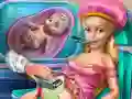 Juego Princesas Goldie: Revisión del embarazo en línea