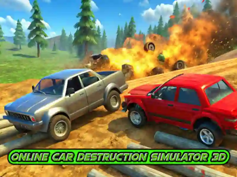 Juego Simulador de destrucción de automóviles en línea 3D en línea