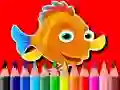 Juego De vuelta a la escuela: Libro para colorear peces en línea Juego De vuelta a la escuela: Libro para colorear peces en línea