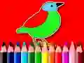 Juego De vuelta a la escuela: Libro de colorear pájaros en línea