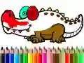 Juego De Vuelta a la Escuela: Colorear el Aligator en línea Juego De Vuelta a la Escuela: Colorear el Aligator en línea