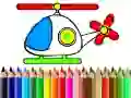 Juego De vuelta a la escuela: colorear helicópteros en línea Juego De vuelta a la escuela: colorear helicópteros en línea