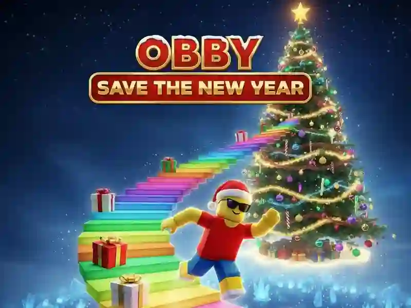 Juego Obby salva el año nuevo en línea