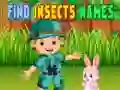 Juego Encontrar nombres de insectos en línea Juego Encontrar nombres de insectos en línea