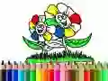 Juego Regreso a la escuela: Coloreando flores en línea Juego Regreso a la escuela: Coloreando flores en línea