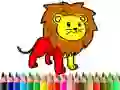 Juego De vuelta a la escuela: Libro para colorear leones en línea