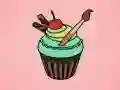 Juego Coloreando Cupcakes Deliciosos en línea Juego Coloreando Cupcakes Deliciosos en línea
