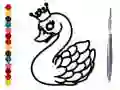 Juego Regreso a la escuela: Libro de colorear de cisnes en línea