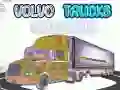 Juego Coloreando camiones Volvo en línea Juego Coloreando camiones Volvo en línea